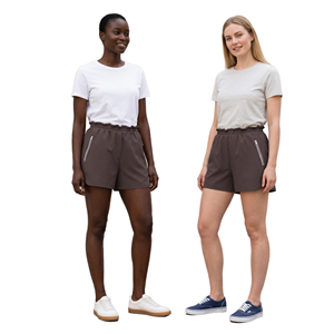 EVERGLOW Fashion Streetwear – Short décontracté taille haute pour femme, 100 % coton et lin, respirant, séchage rapide, coupe ample - Product Image 1