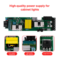 Fuente de Alimentación para Luces de Gabinete, Transformador LED de 12V 24V, 24w 36w 50w 60w 100w 200w, Fuente de Alimentación Conmutada de CC para Luces de Gabinete