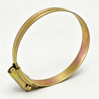 Collier de serrage pour tuyau en acier au carbone plaqué zinc jaune, personnalisable, OEM ODM, fourniture directe usine