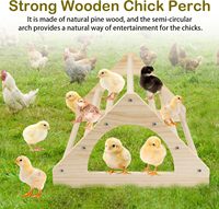 Jouets en bambou JQ pour poussins, barre de perchoir robuste pour poulets, grande perchoir en bois pour poussins pour poulailler et enclos
