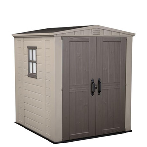 Casetta da Giardino Keter Factor 6x6 178x195.5x208 Cm Effetto Legno in Resina Beige per Esterni - Product Image 1