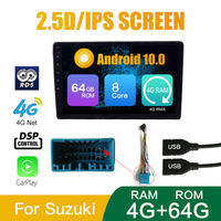 Pemutar Video Multimedia mobil, 9 inci 10 inci octa-core 4 + 64G Double 2din Android radio mobil