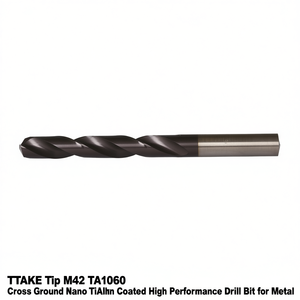ดอกสว่าน TTAKE Tip M42 TA1060 แบบ Cross Ground เคลือบนาโน TiAlN ประสิทธิภาพสูงสำหรับงานโลหะ - Product Image 2