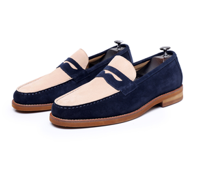 Nouvelles chaussures décontractées rétro personnalisées haut de gamme, fabriquées à la main, en cuir premium et daim de vachette, antidérapantes, chaussures habillées formelles pour hommes - Product Image 5