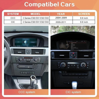 Écran tactile GPS sans fil CarPlay d'origine de 8,8 pouces pour système BMW CCC/CIC Série 3 E90 E91 E92 E93 2004-2011