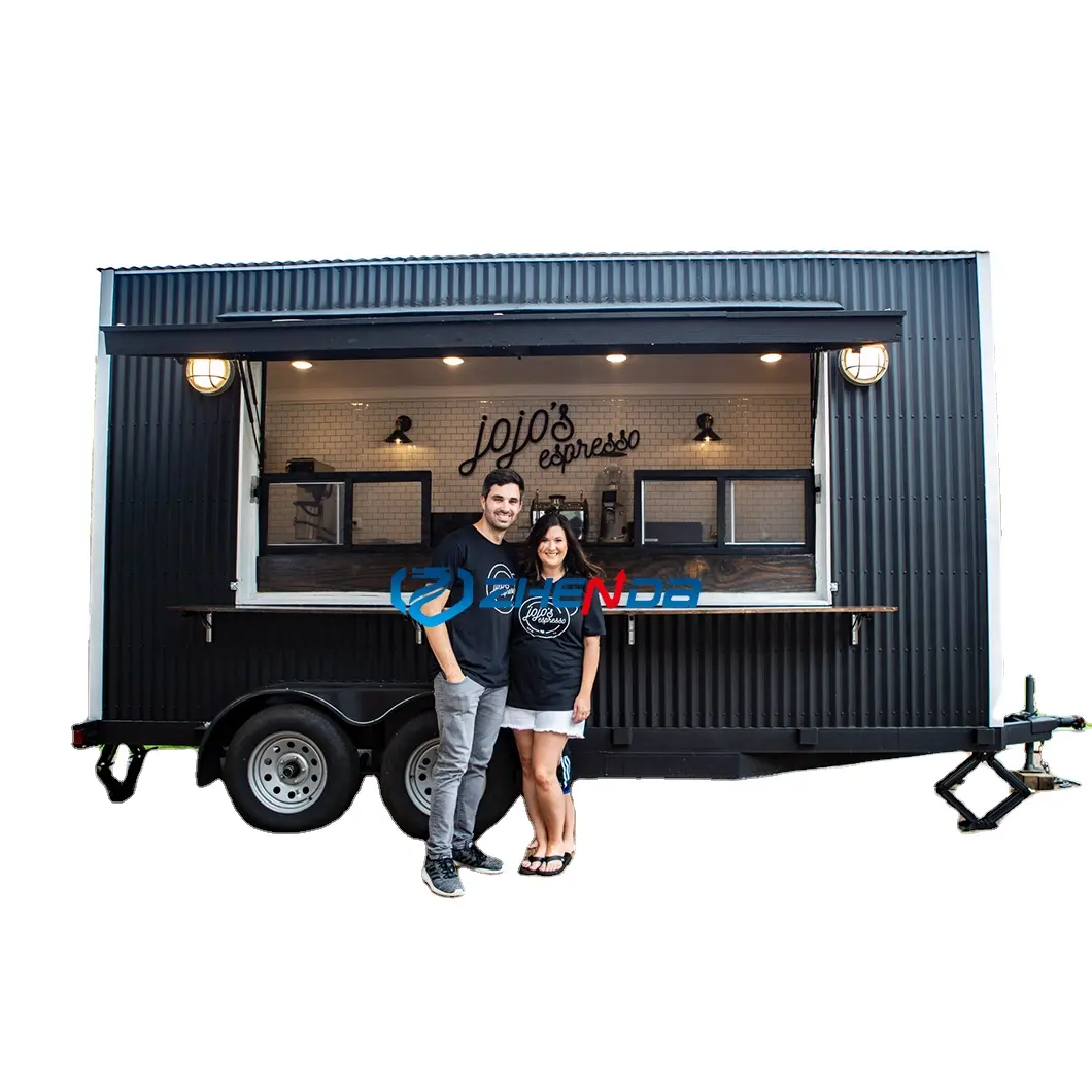 Remolque de camión de comida al aire libre Popular chino, se puede personalizar, comida rápida, camión de Catering, venta