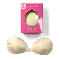 Soutien-gorge adhésif invisible sans bretelles, sans armatures, respirant, réutilisable, à forte adhérence, pour femme, en dentelle, pour usage quotidien, OEM