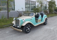 Voiturette de golf 4 places Voiture classique électrique Style Vintage Voiturette de golf Antique Resorts Voiturettes d'hôtel