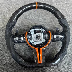 <span class=keywords><strong>Interior</strong></span> de Auto de Lujo para <span class=keywords><strong>BMW</strong></span> F10 F30 F15 F20 F22 F32 F36 E70 E90 M3 M1 M2 <span class=keywords><strong>M5</strong></span>, Volante Personalizado de Cuero y Fibra de Carbono Real - Product Image 2