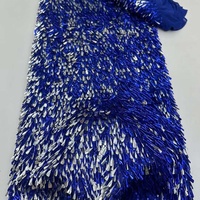Tissu en dentelle à pois à prix de gros pour robe de mariée, accessoires de décoration intérieure et de fête
