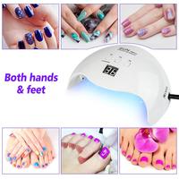 Meilleure vente usine sunuv seche ongle uv led séchoir 48W unique doigt ongles UV LED lampe séchoir pour la beauté