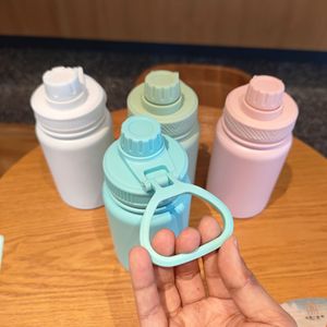 304 Stainless Steel Insulated Water <b>Bottle</b> 400ml Three-Finger Lid Portable For School Use - Product Image 2