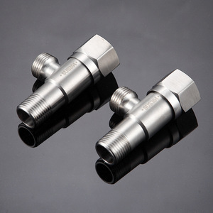 Zimani Stainless Steel Angle Valve 20mm Female Thread Hexagonal Wheel Stop Valve For <b>Hot</b> And <b>Cold</b> Water - Product Image 1