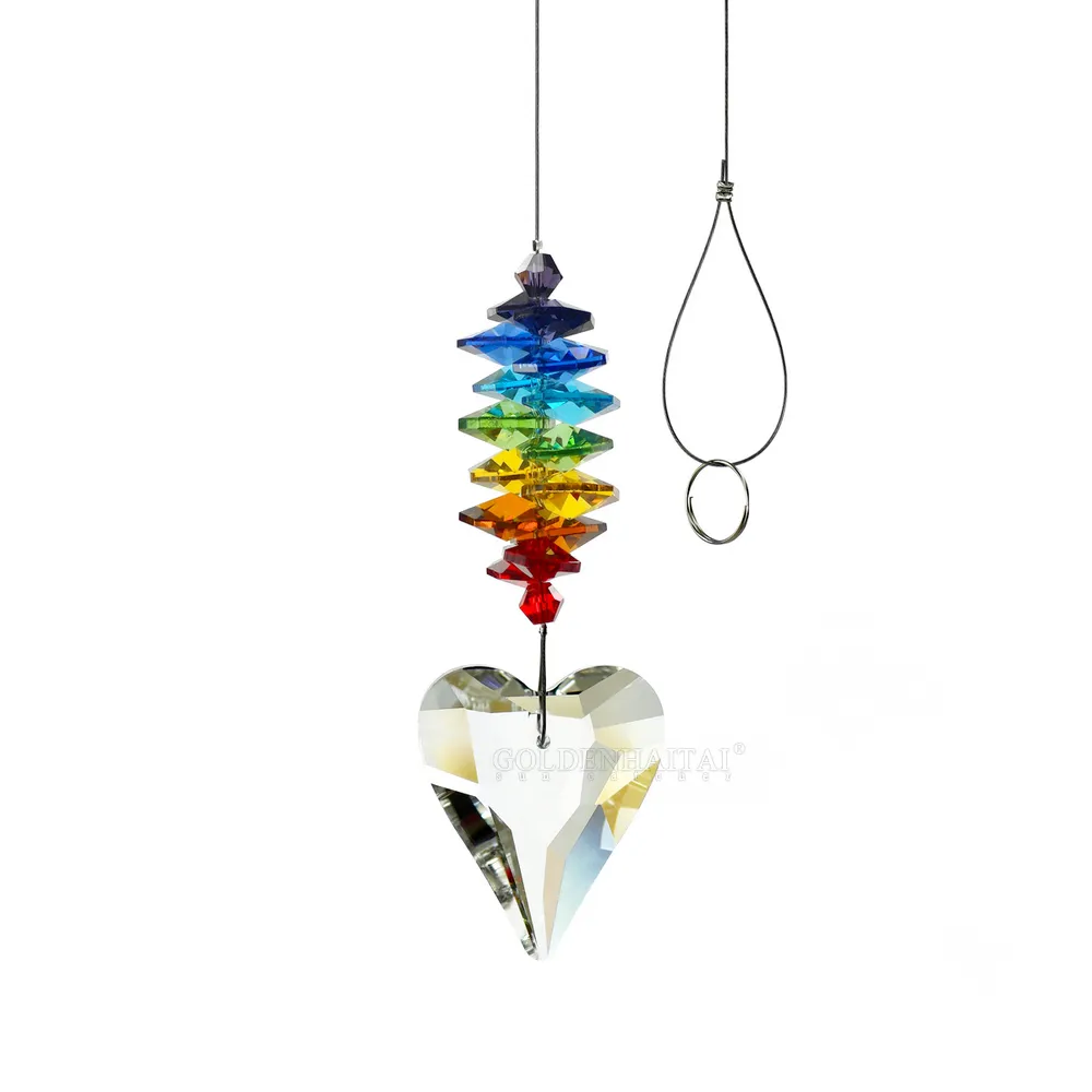 Crystal Suncatcher Chimes Prism for Hanging home decoration 38mm AB Pendant Crystal Colorful 3109007