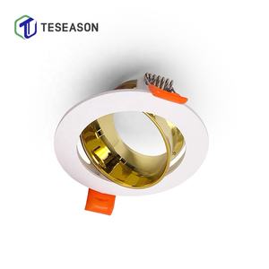 TN021R1 Anneau intérieur en plastique moderne de 75mm pour PC MR16 <span class=keywords><strong>GU10</strong></span> Cadre de plafonnier encastré en aluminium à angle de lumière réglable pour le salon - Product Image 6
