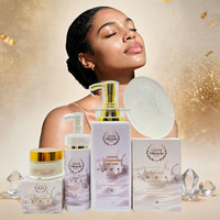 Ensemble de soins de la peau à la vitamine C naturelle OEM, soin du visage, anti-âge, hydratant, raffermissant, éclaircissant, collagène, glutathion, vitamine C
