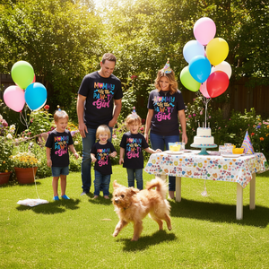 T-shirt pour fête d'anniversaire de chien Mommy Of The Paw Ty Girl, assorti pour la famille - Product Image 3