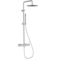 Système de douche thermostatique moderne en acier inoxydable 316 sans plomb, montage mural apparent, mitigeur de baignoire, vente directe usine pour hôtels