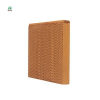 Nouveau panneau de refroidissement en nid d'abeille en papier à haute efficacité avec cadre en PVC pour élevages commerciaux et fermes avicoles