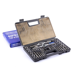Jeu de tarauds et filières 12 pièces, trempé haute fréquence, pour taraudage et filetage - Product Image 2