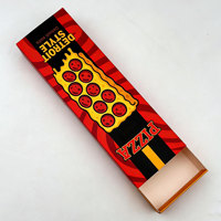 Boîte d'emballage personnalisée en carton pour pizza à une seule part, hot-dog, sandwich, fromage, à emporter, livraison à domicile
