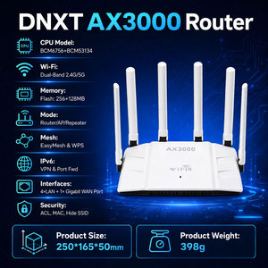 เราเตอร์ไวไฟแบบดูอัลแบนด์ DNXT รองรับ 2.4G&5.8G พร้อม IPV6 WPS ไวไฟความเร็วสูง VPN AP ฮอตสปอตไร้สาย CPE จุดเชื่อมต่อ - Product Image 2