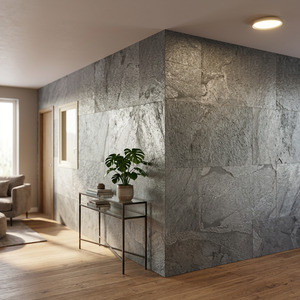 Panneau mural décoratif 100 % écologique, ignifuge et imperméable, auto-adhésif, effet ardoise naturelle, pour la maison et la salle de sport - Product Image 1