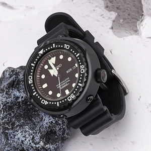 Nuovo arrivo 20mm 22mm Sport Diving FKM cinturino in gomma morbida cinturino in gomma per Seiko per nero verde acqua fantasma - Product Image 5