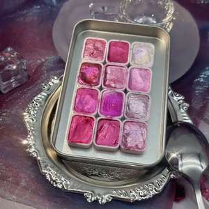 Nacré <span class=keywords><strong>Aquarelle</strong></span> Solide Pigment Split Or Poudre Enveloppé Fleur Teinture Thangka Nail Art DIY Peinture <span class=keywords><strong>Aquarelle</strong></span> Peintures - Product Image 3