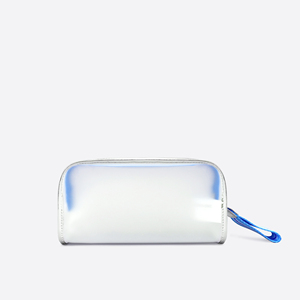 Organisateur de beauté portable, étanche, translucide en EVA givré, moderne et sportif, avec poignée en sangle et fermeture éclair pour sac de voyage - Product Image 4