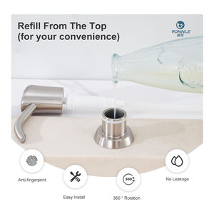 Distributeur de <span class=keywords><strong>savon</strong></span> liquide en acier inoxydable 304 de haute qualité distributeur de <span class=keywords><strong>savon</strong></span> en mousse passe au <span class=keywords><strong>lave</strong></span>-<span class=keywords><strong>vaisselle</strong></span> pour une utilisation en cuisine - Product Image 3