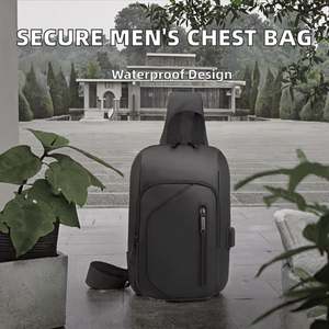 Bolso de Cintura Casual de Moda para Hombre, con Cierre de Cremallera, en PVC con Forma de EV, Bolso Bandolera para Motocicletas, Pequeño, de Nailon - Product Image 2