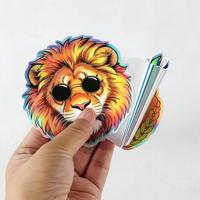 Autocollants personnalisés résistants aux rayures avec logo imprimé, autocollants holographiques, impression d'autocollants personnalisés, autocollants d'animaux de dessin animé
