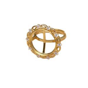 Accesorios de Plata S925 para DIY, Cuentas de Perla de Mármol de 16.3-16.5mm, Base Vacía para Pendientes, Anillo, 6105 para Fabricación de Joyería - Product Image 5