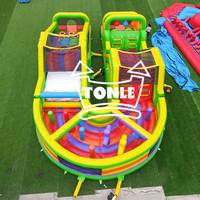 Parcours d'obstacles gonflable en forme de U pour la vente