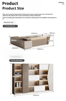 Bureau de Direction Laqué Moderne, Mobilier de Bureau de Luxe, Bureau d'Ordinateur pour Dirigeant ou Président