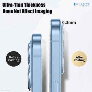 9H 3D kaca antigores lensa kamera Film pelindung lensa kamera ponsel untuk Iphone 15 Pro Max - Product Image 4