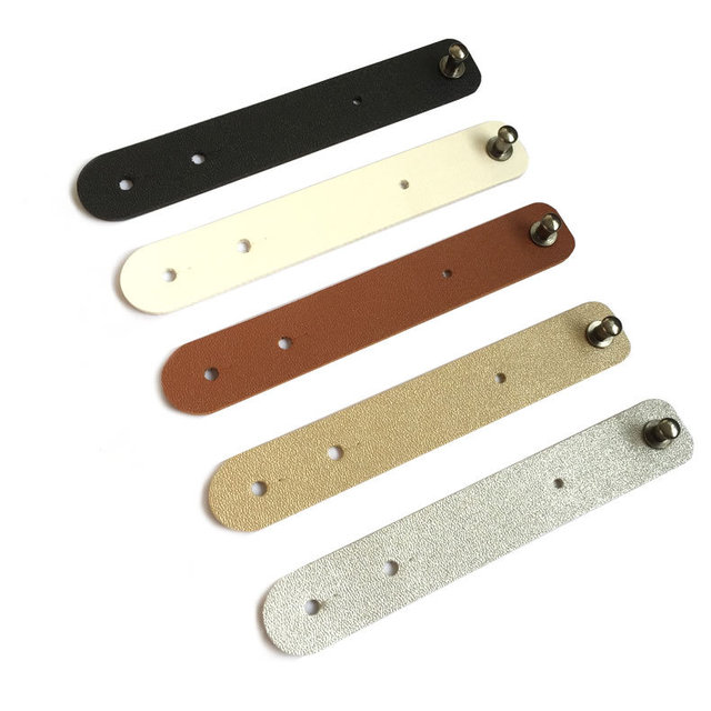 Wholesales Leather Cable Straps Organizers PU Faux Leather Cord Organizer USB Data Cable Clip Earphone Cord Clips