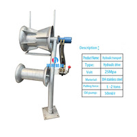 Offre Spéciale hydraulique filet de pêche chalut bateau de pêche treuil hydraulique grand tracteur filet de pêche transporteur