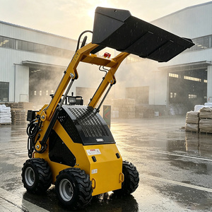 Mini Compact <b>Wheel</b> Front Skid Steer <b>Small</b> Track High Efficiency Construction Farm Garden Use Engine - Product Image 5