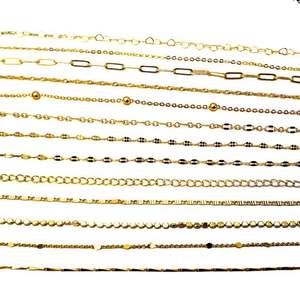 14k18k Gold o-chain Real Gold Electroplating Nano warna mempertahankan DIY bahan untuk perhiasan temuan komponennya-untuk Kalung - Product Image 4