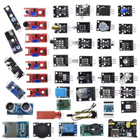 Kit d'apprentissage des robots compatible WAVGAT 37+8 avec 45 modules, composants électroniques et assemblages de câbles pour Raspberry Pi DIY