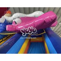Fournisseur direct d'usine, vente en gros, toboggan aquatique gonflable de jungle pas cher pour l'extérieur, piscine, parc aquatique