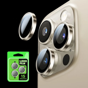 Protecteur d'objectif de caméra facile à installer pour <span class=keywords><strong>iphone</strong></span> 17 16 Pro 15 Pro Max avec boîte d'emballage pour <span class=keywords><strong>iphone</strong></span> Lens Glass Camera Protect - Product Image 5