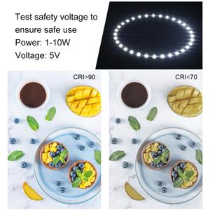 Kit de Estúdio Fotográfico Portátil com Painel LED de 23cm em PVC, Tenda de Iluminação para Fotos com <span class=keywords><strong>6</strong></span> Fundos Coloridos - Product Image 5