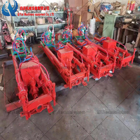 Foreuse directionnelle hydraulique QYQ-100, machine de forage horizontal à glissement, alimentée au diesel, pour puits d'eau et mines, portée 100m