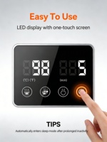 Cafetera Eléctrica con Pantalla Táctil LED, 20 Bares, Compacta, con Vaporizador Potente, Acero Inoxidable, Control por Aplicación, para Latte