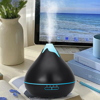Nouveau diffuseur d'arômes ultrasonique en plastique rechargeable 500 ml, écoresponsable, avec lumières LED 7 couleurs, pour table, usage domestique, garantie 1 an