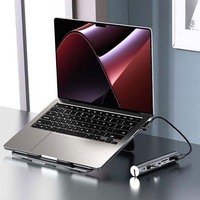 Station d'accueil USB-C, station d'accueil Type-C, affichage 4K HD, port Gigabit, répartiteur USB 3.0, support pour tablette et ordinateur portable, station d'extension