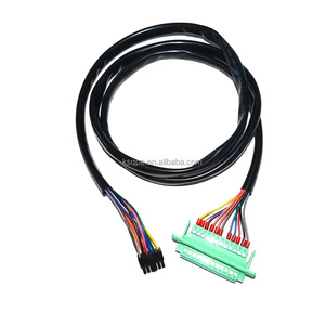 Câble de signalisation avec faisceau de fils et connecteur à bornier vert pour équipement de contrôle industriel - Product Image 1